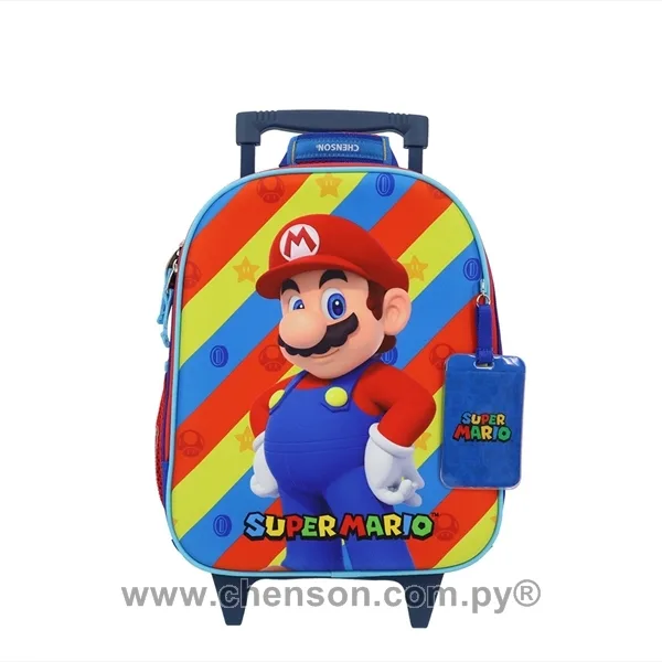 Mochila con ruedas mediana de Super Mario