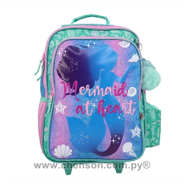Mochila grande con ruedas de sirena