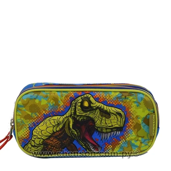 Cartuchera de dinosaurio tapa dura