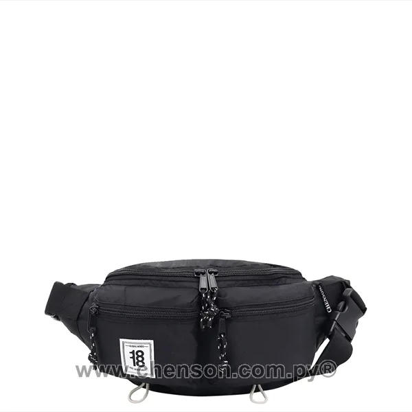 Riñonera impermeable de 3 cierres unisex