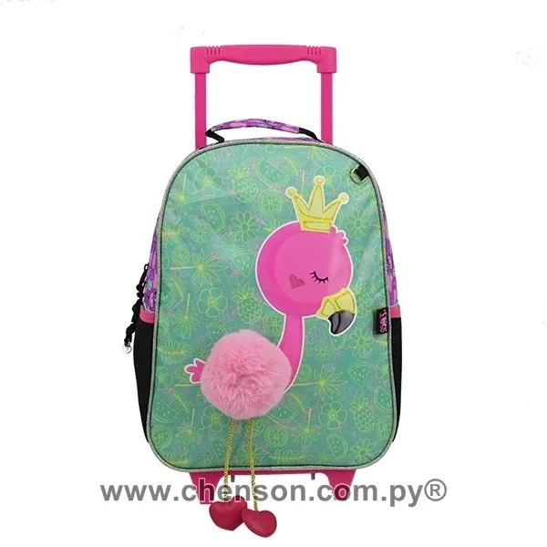Mochila mediana con ruedas de Flamenco