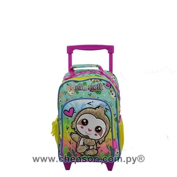Mochila pequeña con ruedas de monito perezoso