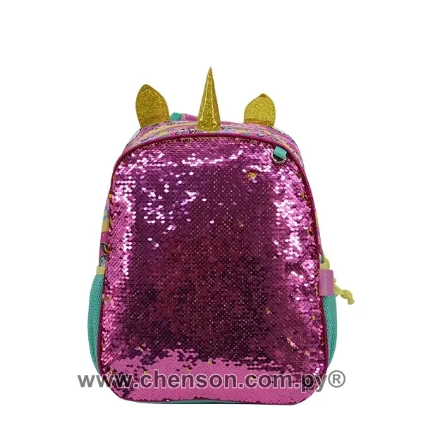 Mochila espaldera de unicornio con lentejuelas