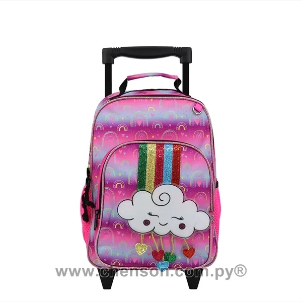 Mochila con ruedas pequeña de nubecita